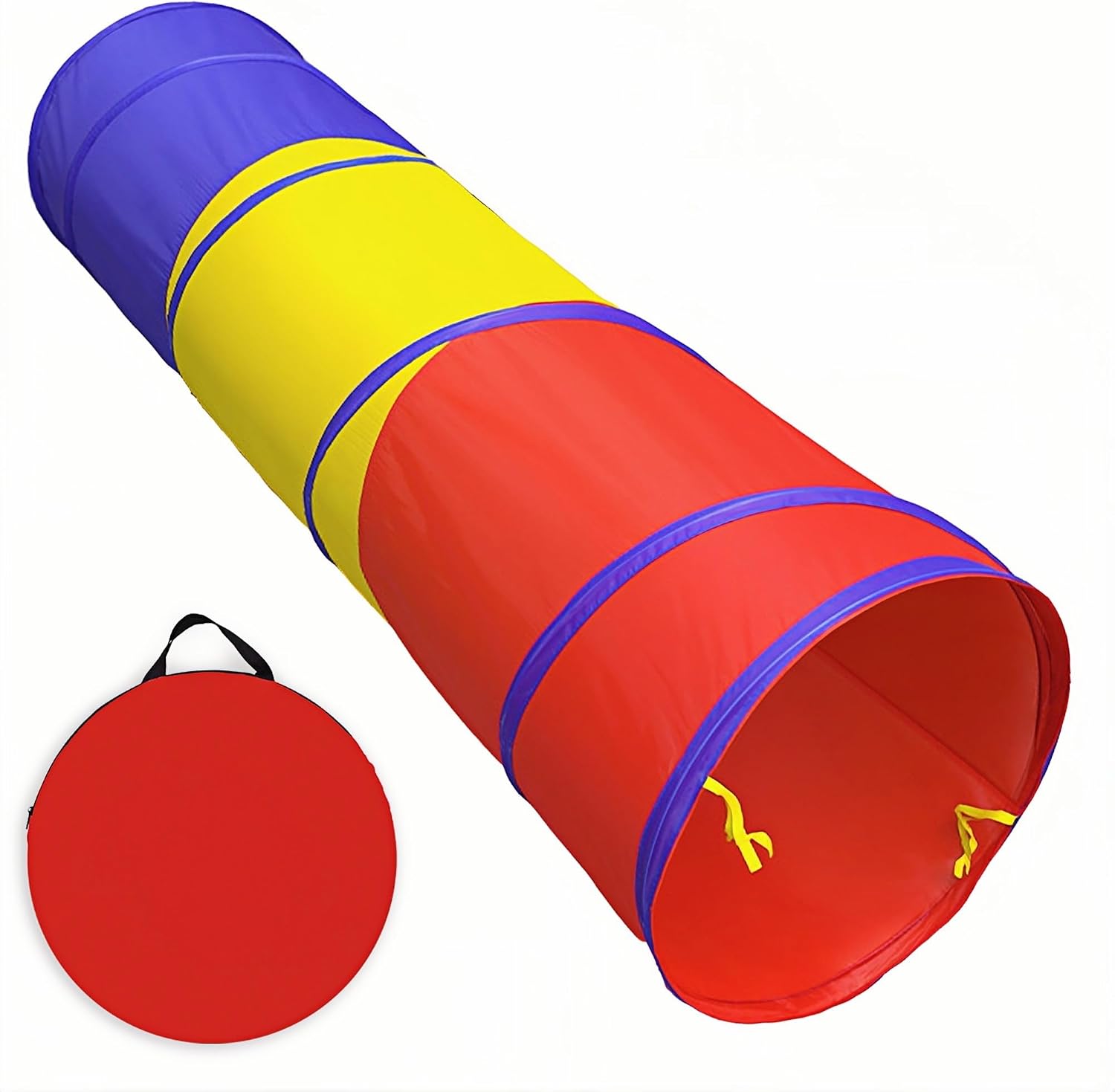 Kids Play Tunnel Tent for Toddlers, Colorful Pop Up Crawl Tunnel Toy Tent for Baby Infant Children or Dog Cat Pets