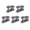 uxcell 5Pcs #40 Chain Offset Half Link Roller, 1/2" Pitch Carbon Steel, Standard Chain End Connector Split Links for 08A Chain