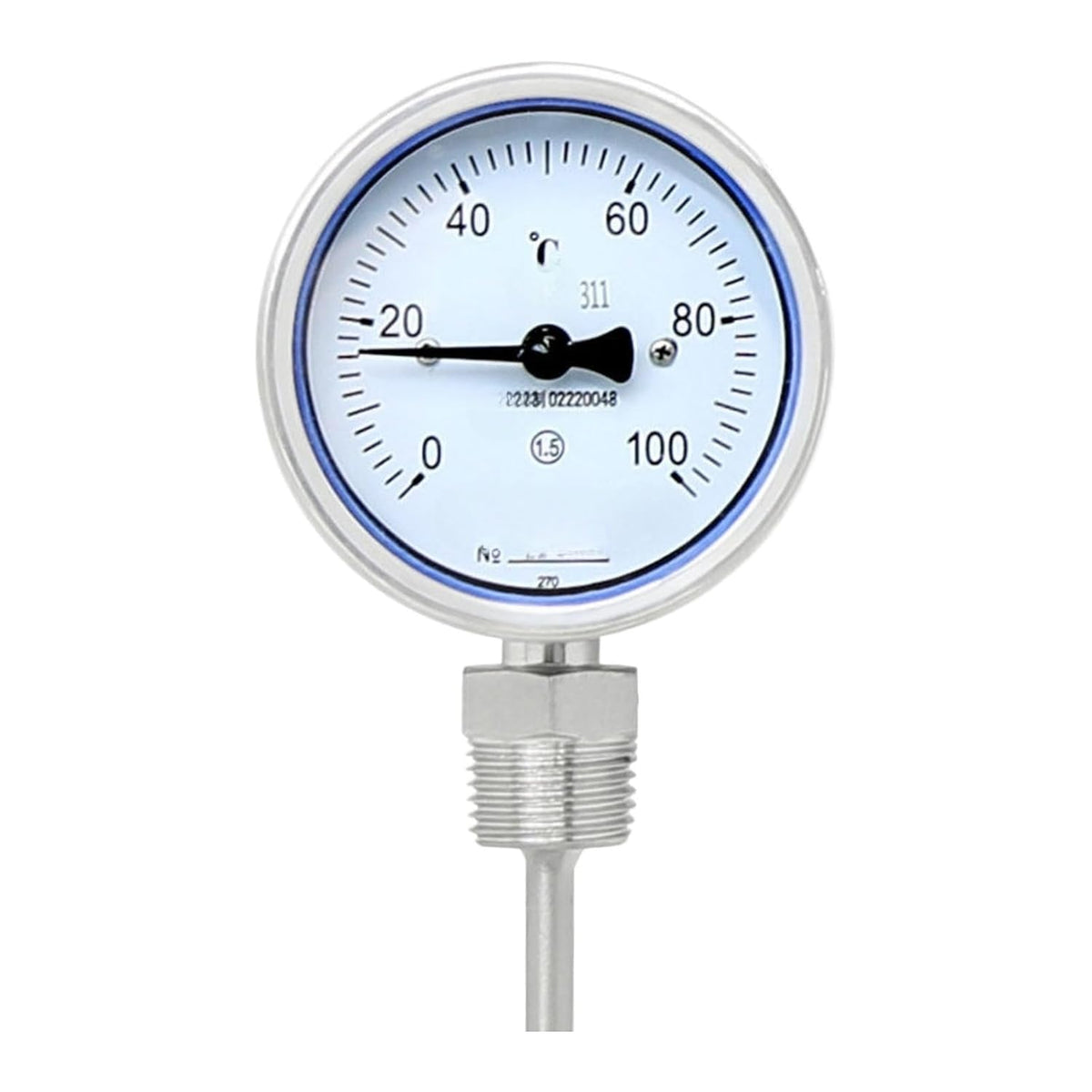 1PCS Bimetal Thermometer