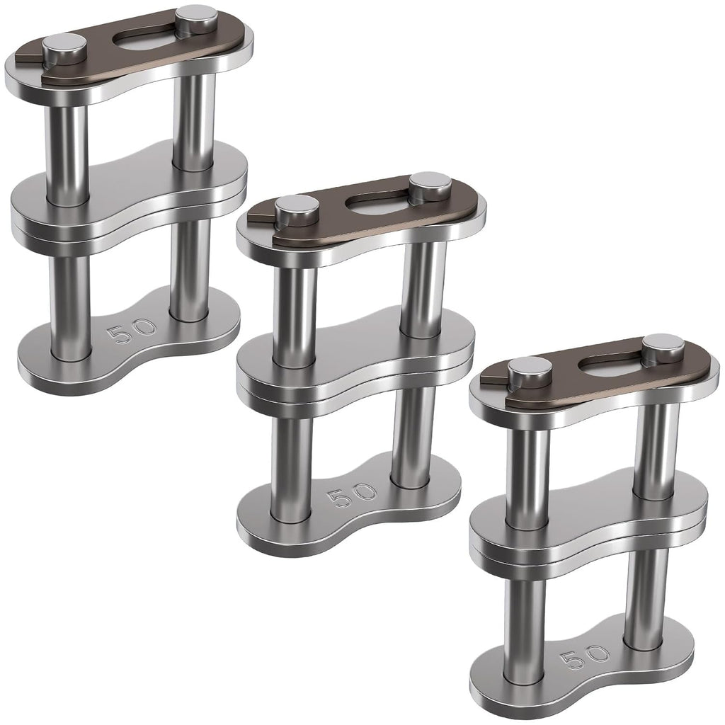 3pcs #50-2 Double Strand Roller Chain Connecting Link