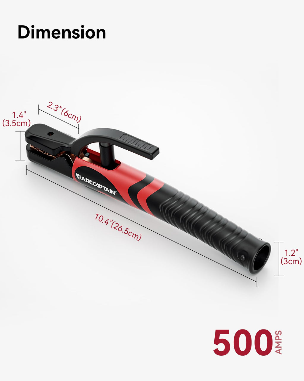 ARCCAPTAIN 500AMP Welding Electrode Holder for Stick Welding