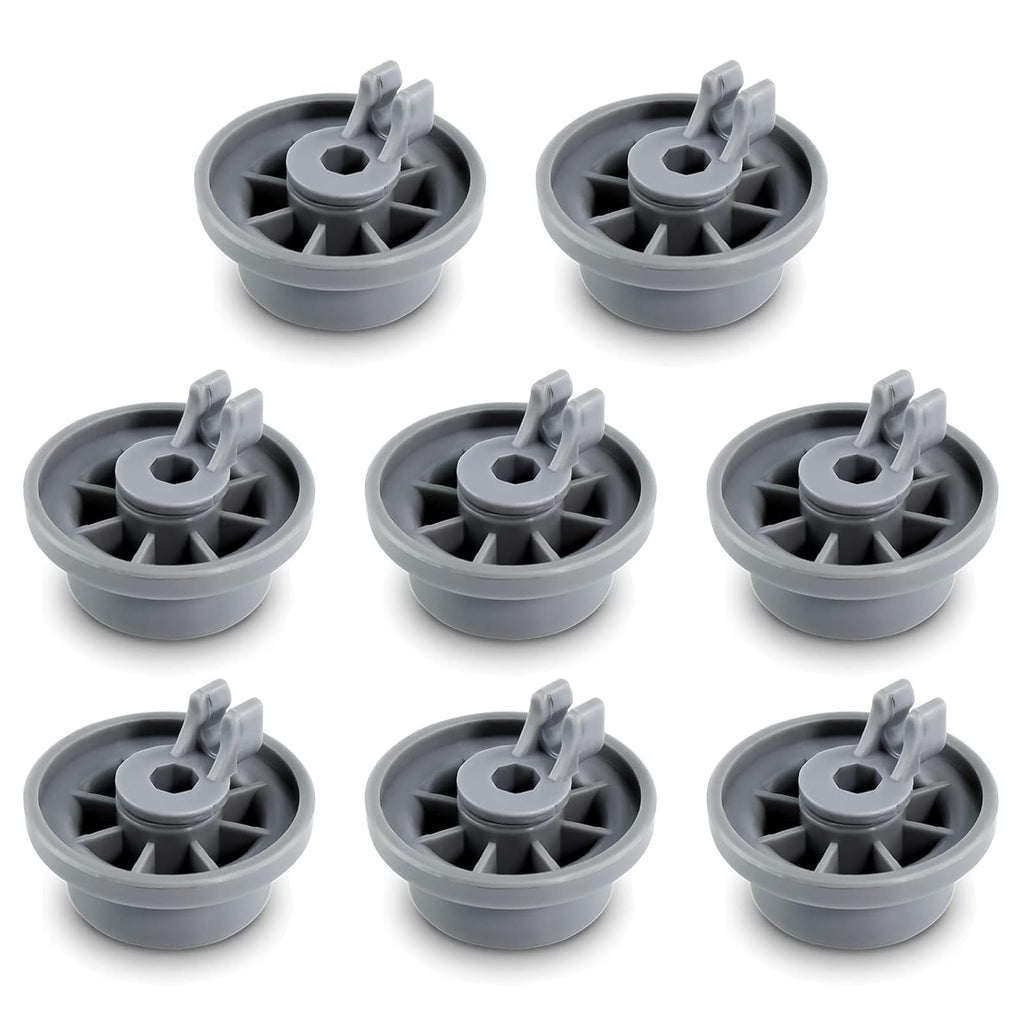8 Pack 165314 Dishwasher Lower Rack Wheels Fit for Bosch Dishwashers