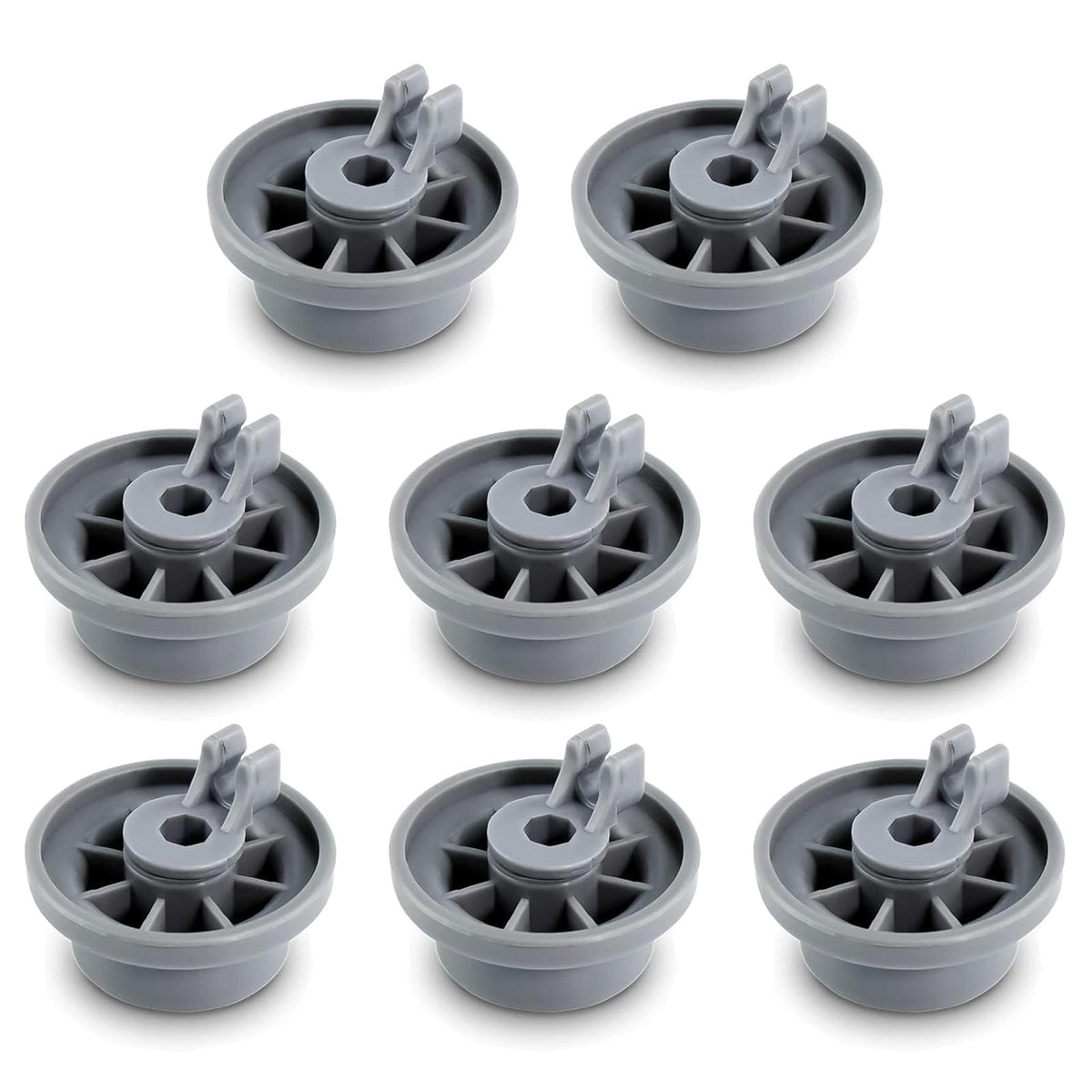 8 Pack 165314 Dishwasher Lower Rack Wheels Fit for Bosch Dishwashers