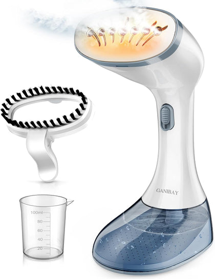 Steamer for Clothes, 1800W Fast Heat-up Clothes Steamer Handheld Garment Steamer with 3 Steam Settings, 380ml Water