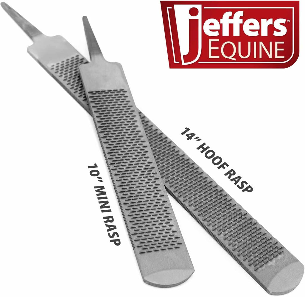 Livestock Mini Hoof Rasp for Goats, Sheep, Pony, Mini Horses, Foals – 14" Ergonomic Steel Hoof Trimming Tool with 6