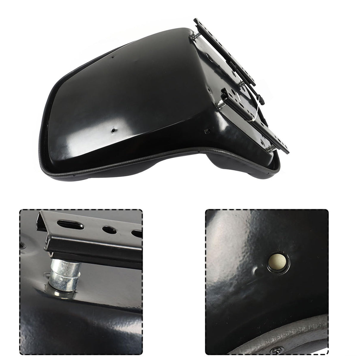 waltyotur Black Seat Replacement for Case Backhoe Loader 580C 580D 580E