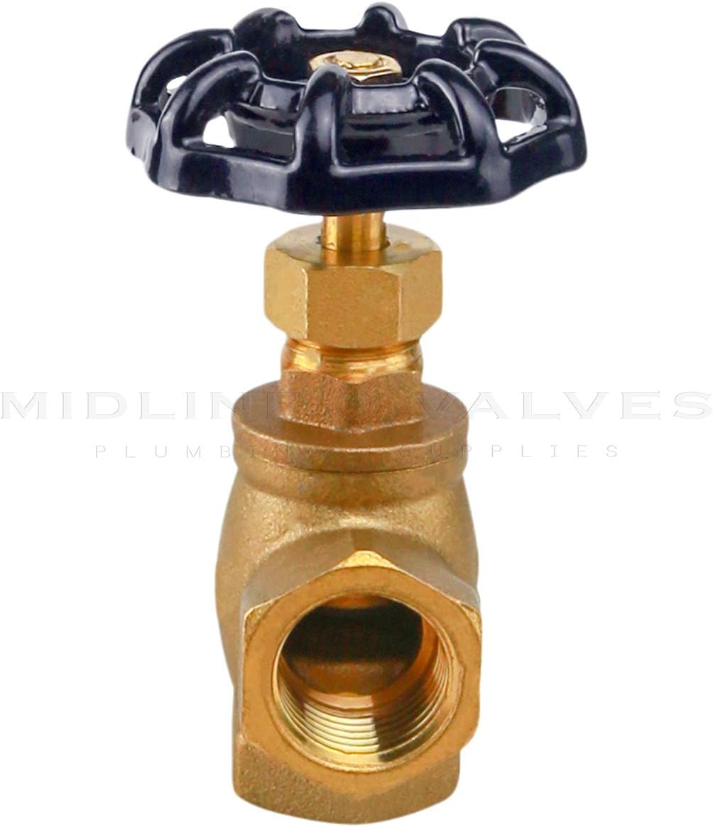 Everflow Supplies 74342-NL 3/4" ANGLE NO LEAD SHORT GLOBE VALVE WITH FEMALE THREADED IPS CONNECTIONS