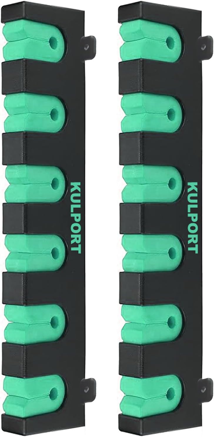 Fishing Rod Rack Holders Wall-Mounted Fishing Pole Holder & Rack, Fishing Pole Holders for Garage & Boat 6-Rod