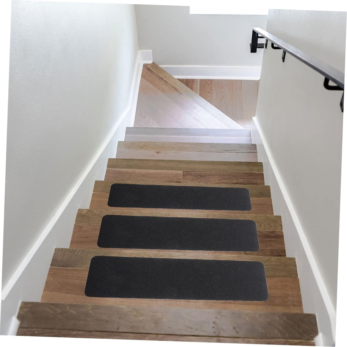 Black PVC Anti Slip Tape Strips 2pcs for Pools and Treads