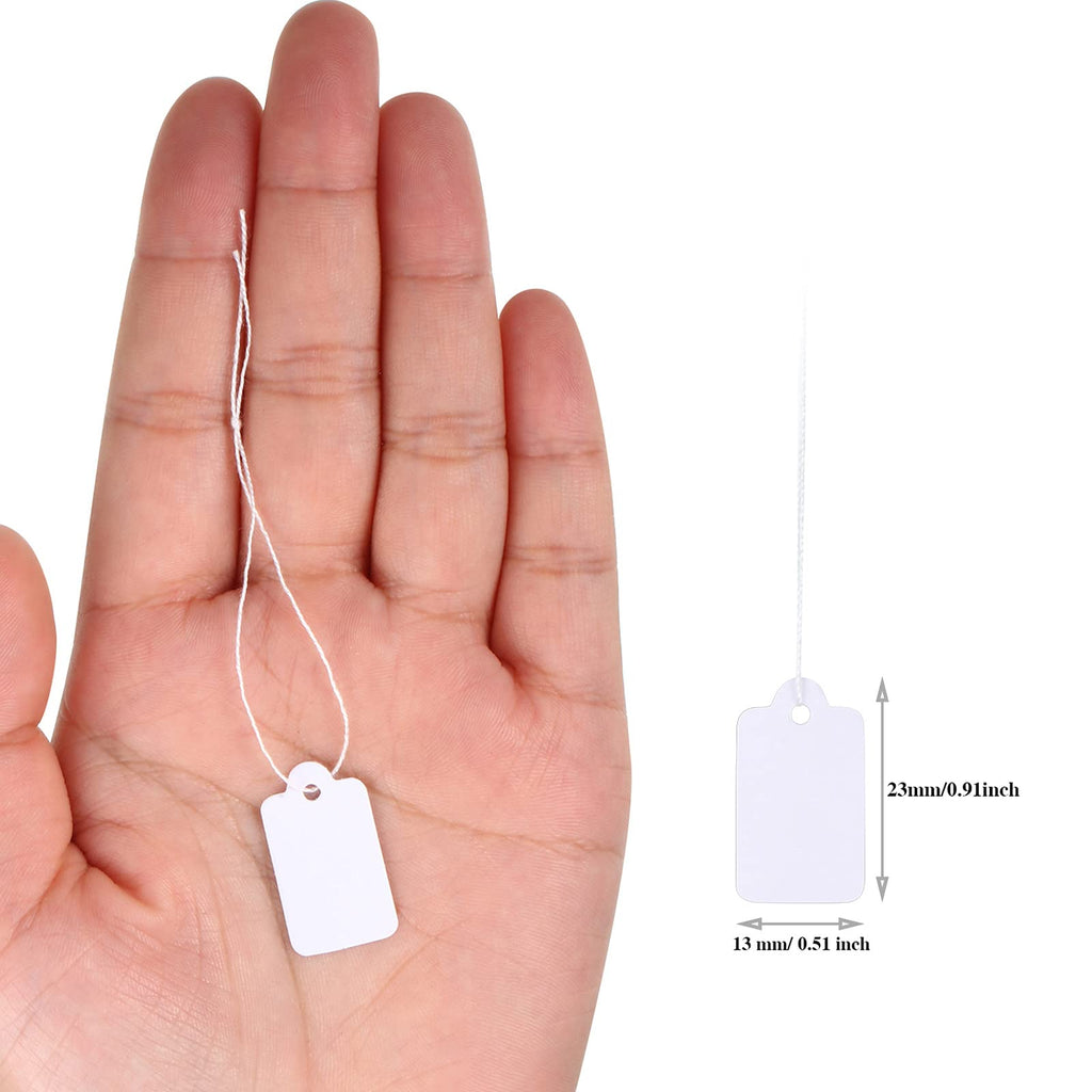 500 Pcs Price Tags String White