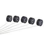 144pcs Size A SA156 Embroidery Prewound Bobbin Thread - Black