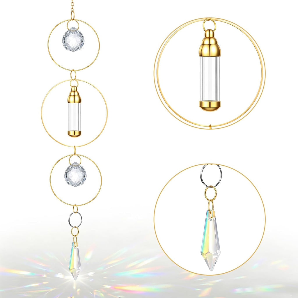 Pet Memorial Urn Suncatcher Dog Cat Memorial Gifts,Ring