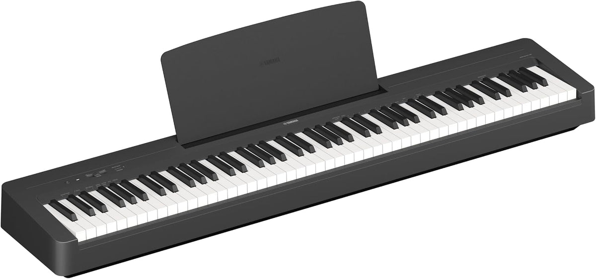 88-Key Digital Piano with Weighted Keys, Compact Design, Bluetooth, Keyboard, Music Rest, Sustain Foot Switch, and