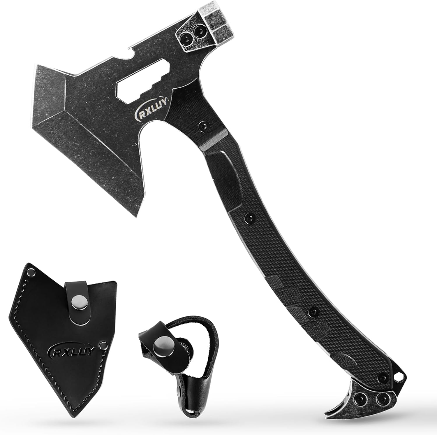 Tactical Axe with G10 Handle Camping Survival Hatchet, Multifunctional Outdoor Hiking Heavy Duty Full Tang Tomahawk