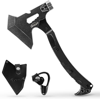 Tactical Axe with G10 Handle Camping Survival Hatchet, Multifunctional Outdoor Hiking Heavy Duty Full Tang Tomahawk