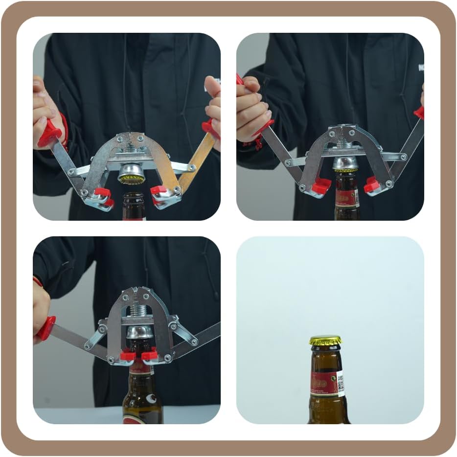 Manual Beer Bottle Capper, 26mm Cap Sealer for Home Brewing, Easy to Use