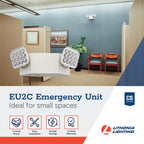 Lithonia Lighting Basics LED Emergency Light, Adjustable Heads 120/277V 1Pk