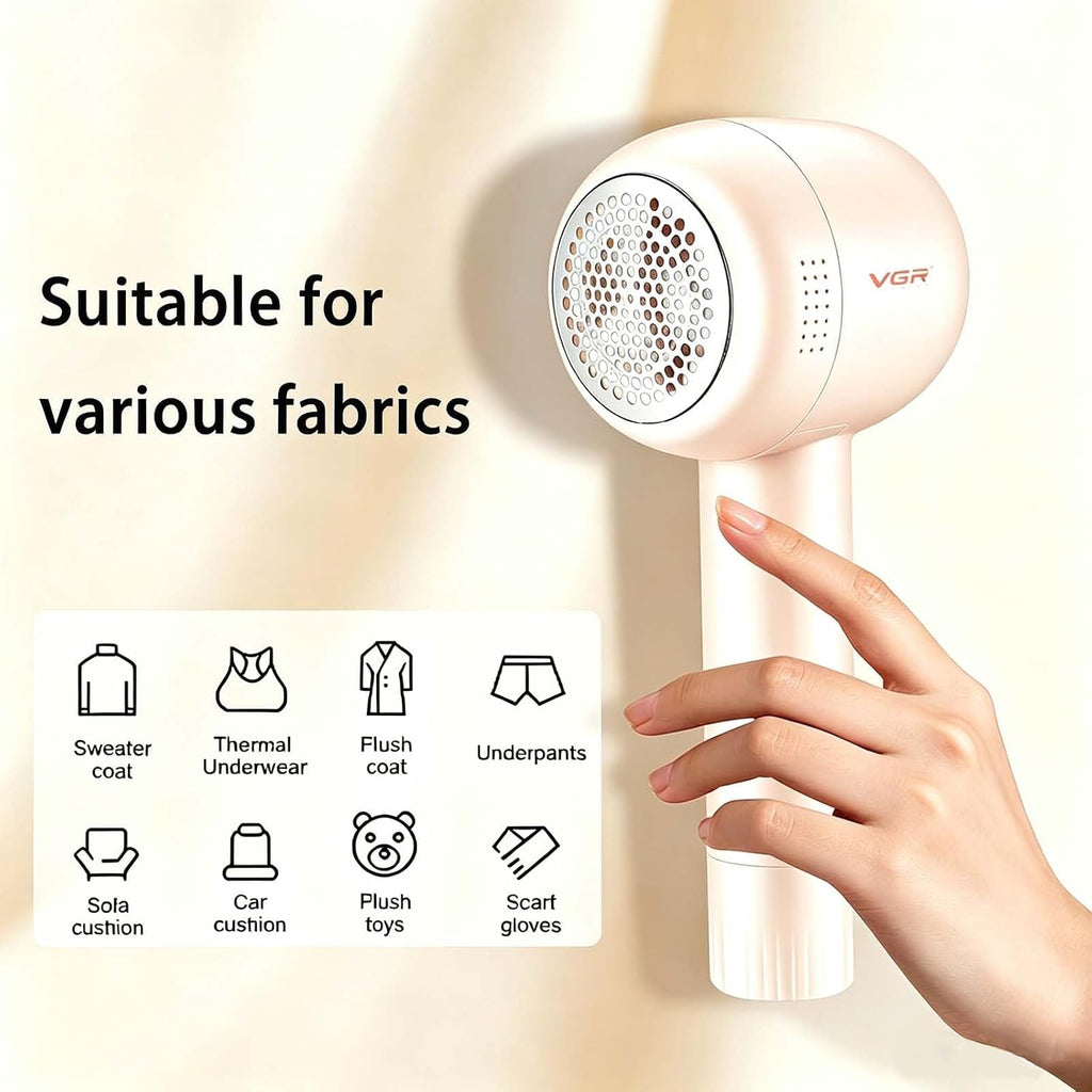 813 Rechargeable Fabric Shaver,6-Blade Lint Remover,Pink | Cordless Clothes Lint Remover for Sweaters, Blankets