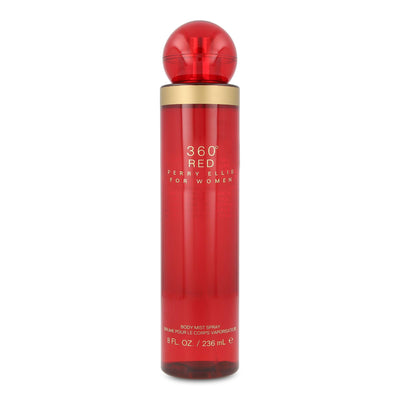 360° Red Body Spray for Women, EDP with Fresh Scent, 8 Fl Oz