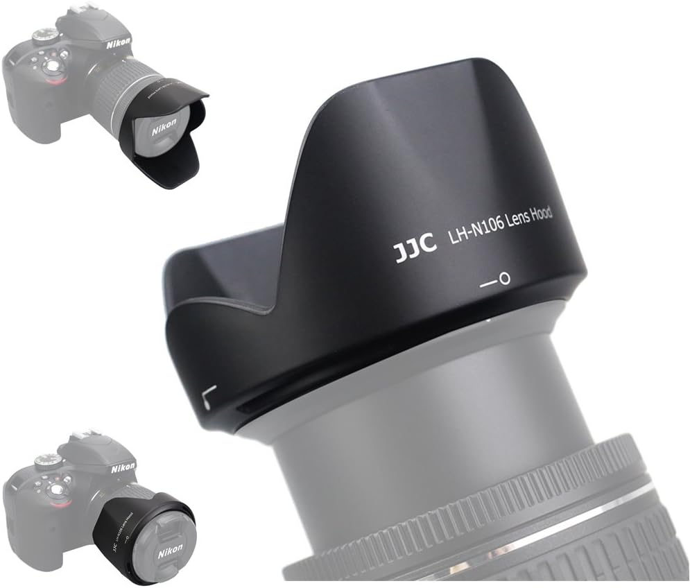 Dedicated Bayonet Reversible Lens Hood Shade for Nikon AF-P DX Nikkor 18-55mm F3.5-5.6G VR & AF-P DX Nikkor 18-55mm