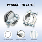 MAKERELE 4-Pack 3/8 Inch Clamp Type Cable Connectors