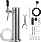 Adjustable Kegerator Beer Tower, Single Tap Tower Keg Tower for Homebrew