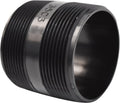 Valterra T3503 ABS Threaded Nipple - 3" x 3" , Black