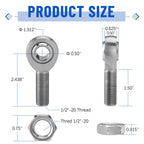 1/2" Heim Joint Kit, Left & Right Hand Thread Rod Ends