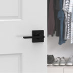Casey Dummy Door Lever, Matte Black