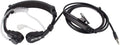 Adjustable Throat Mic, Walkie Talkie Earpiece with Mic 1 Pin 3.5mm | Covert Acoustic Tube Earpiece with PTT Back