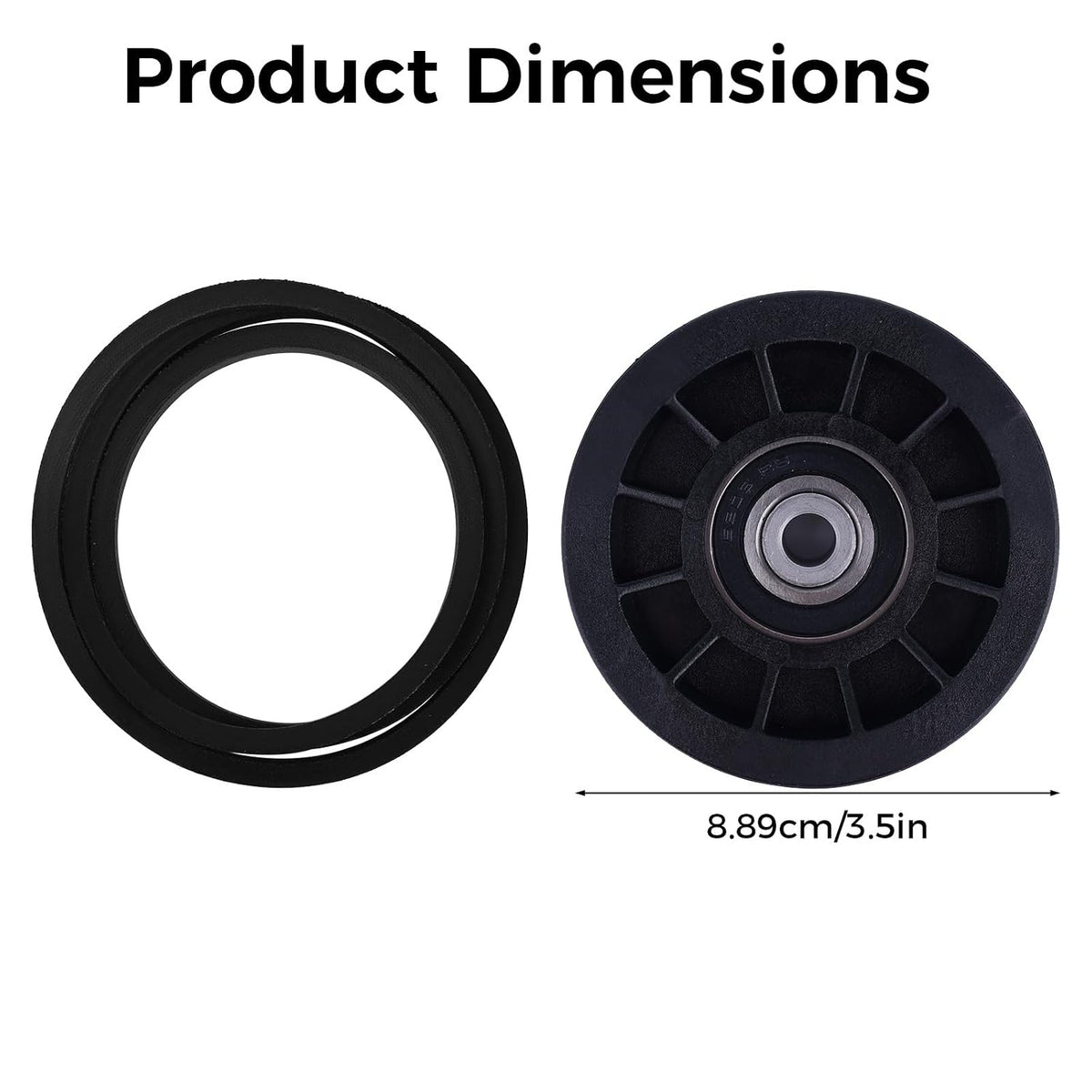 Gosknor Idler Pulley & Drive Belt for Husqvarna Idler Pulley & Drive Belt