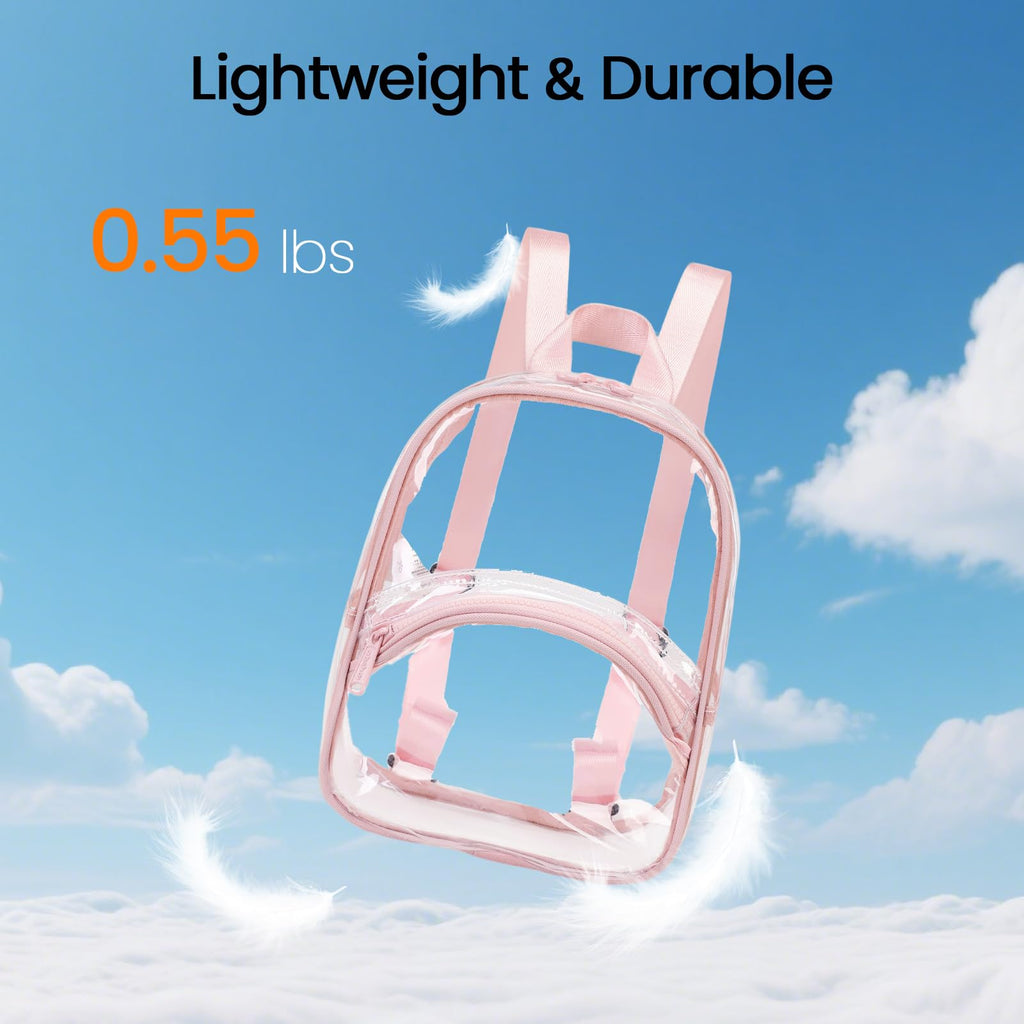 Clear Bag for Stadium Events Transparent Mini Backpack for Women