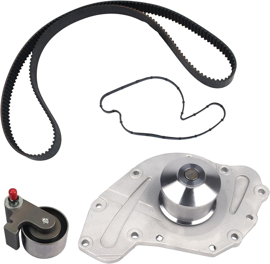 Autoround Timing Belt Kit w/Water Pump [3.5L 4.0L V6] Fit for 2005-2010 Chrysler 300, Pacifica, Sebring, Town & Country, Dodge Avenger, Challenger, Charger, Grand Caravan, Journey, VW Routan, #TBK295L