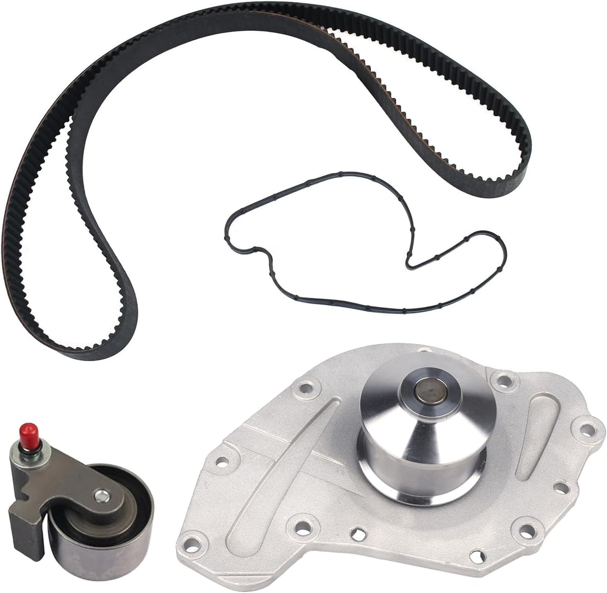 Autoround Timing Belt Kit w/Water Pump [3.5L 4.0L V6] Fit for 2005-2010 Chrysler 300, Pacifica, Sebring, Town & Country, Dodge Avenger, Challenger, Charger, Grand Caravan, Journey, VW Routan, #TBK295L