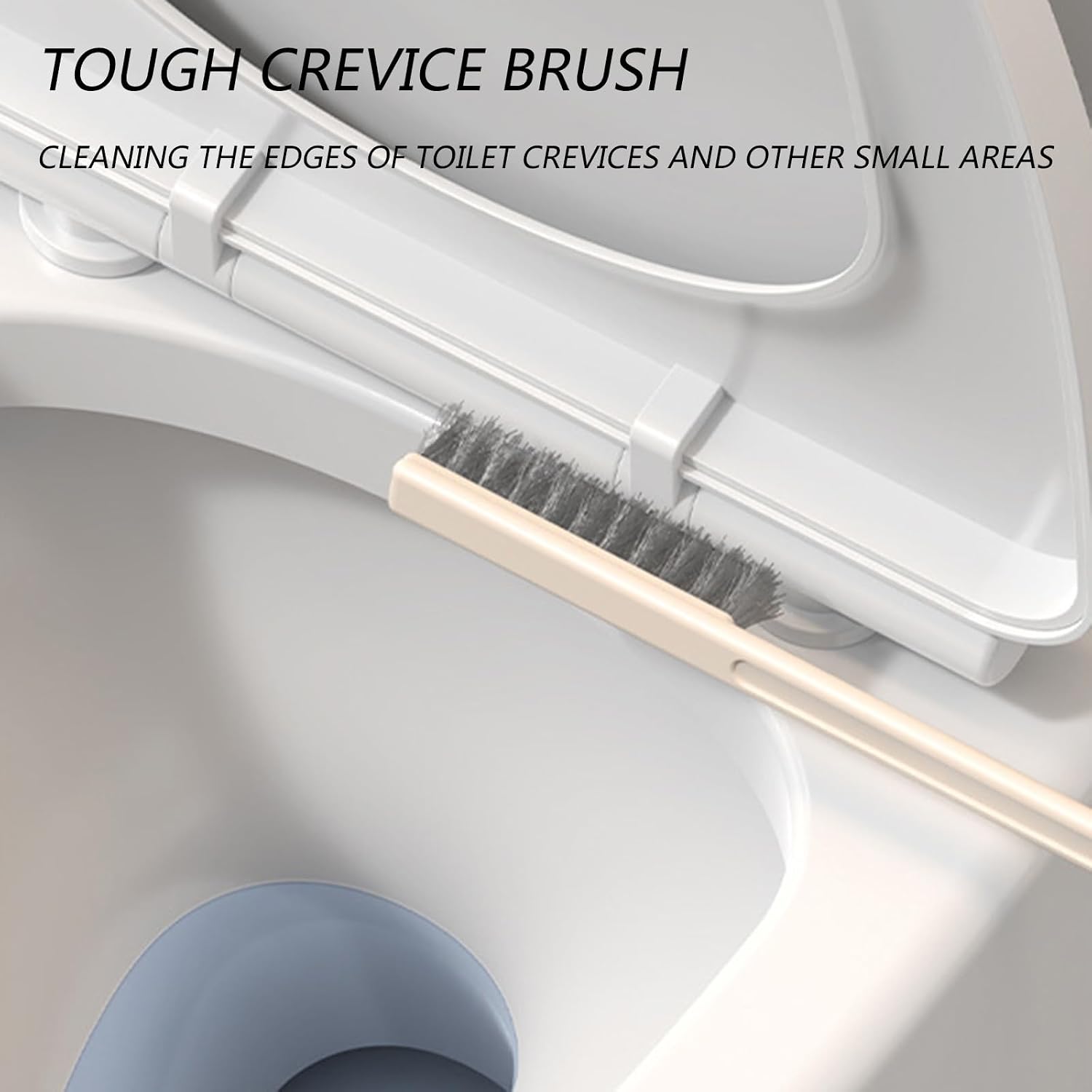 2 in 1 Toilet Bowl Brush Plunger Set,Toilet Brush and Holder Set Toilet Bowl Brush with Tweezers Long