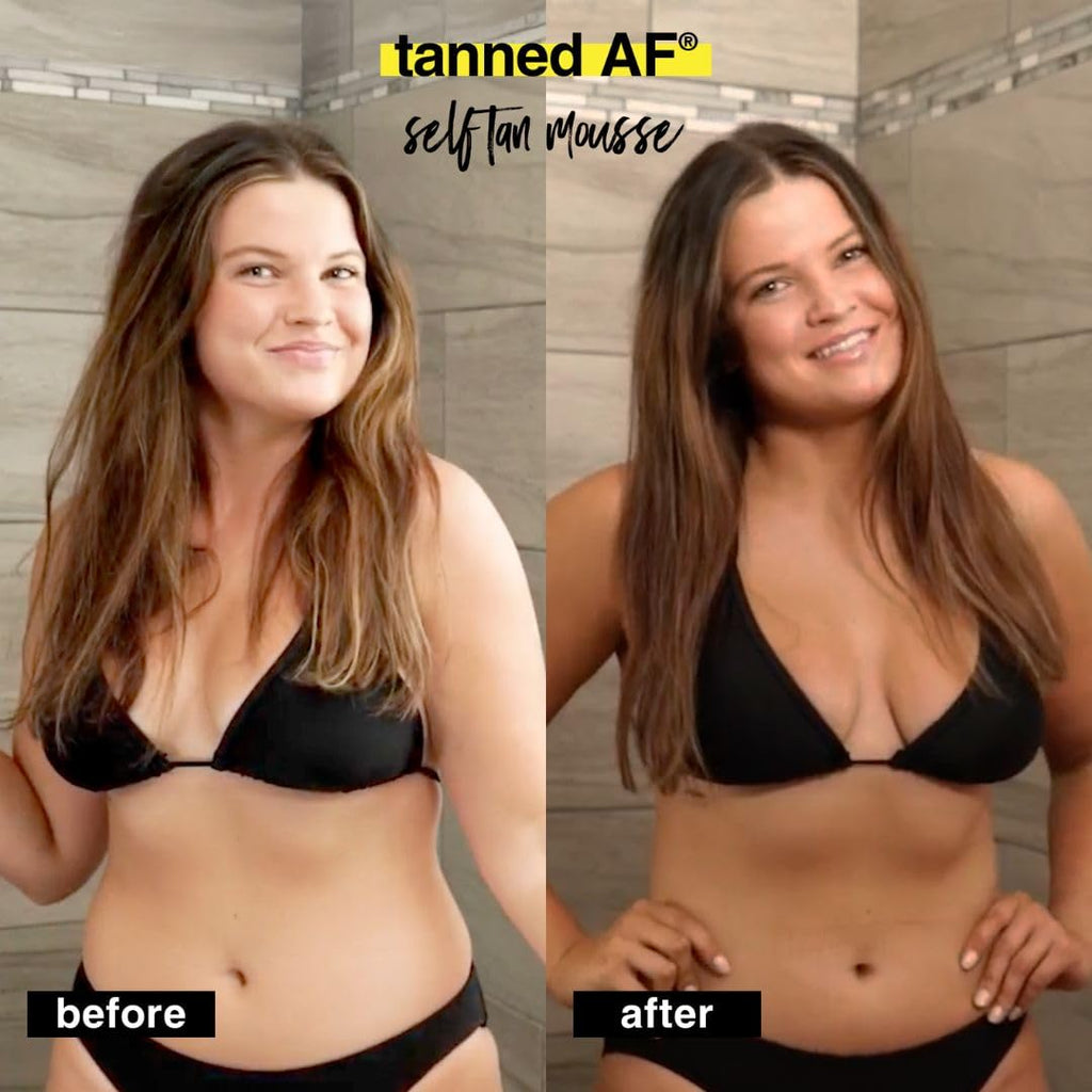 Dark Self Tanner Mousse | Get Tanned - Best, 1 Hour Express Sunless Tanning Foam, No Fake Tan Smell, Ultra Dark