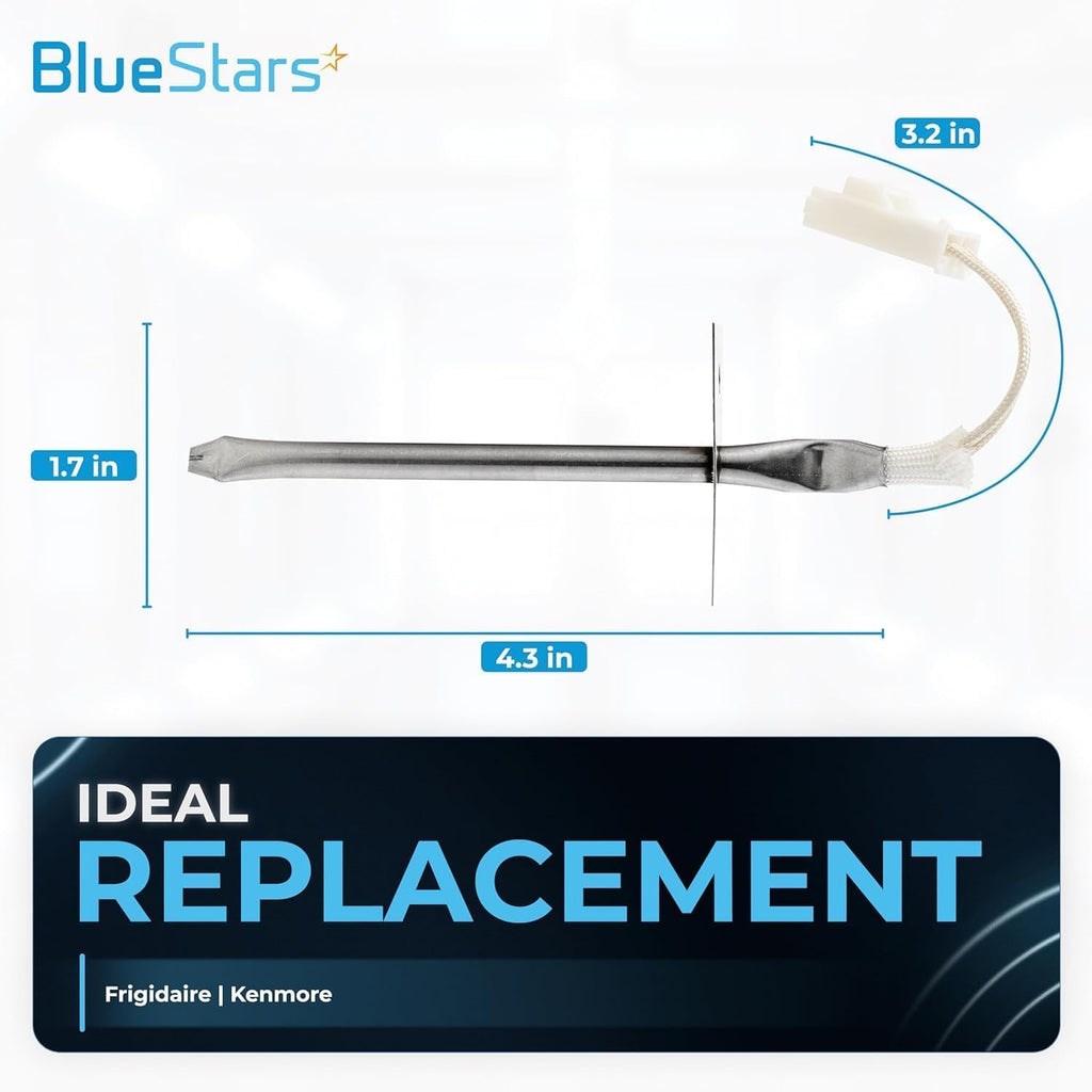 BlueStars 316233902 Oven Temperature Sensor Compatible with Frigidaire Kenmore Range Thermistor - Replacement for PS12724046, PD00052458, AP6888260, 316217008, 316233902, 316233903, 4929364