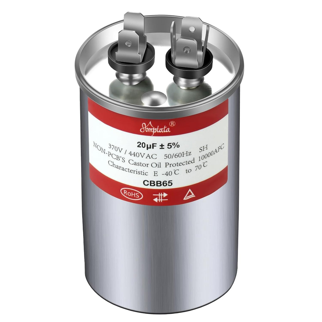 [UL Tested] AC Capacitor, 20 uf CBB65 HVAC Capacitor for AC Unit