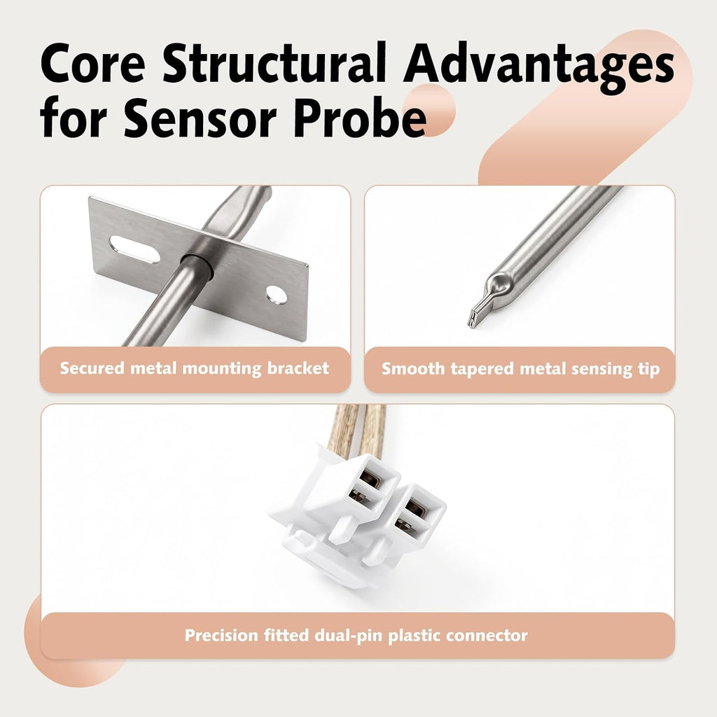 Range Oven Temperature Sensor Probe Compatible with Whirlp