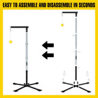Baseball Softball Batting Tee with Tethered Ball | Auto Reset Baseball Swing Trainner,Softball Hitting