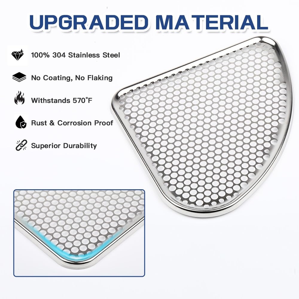 Upgraded Stainless Steel Dryer Perforated Outlet Cover D500820