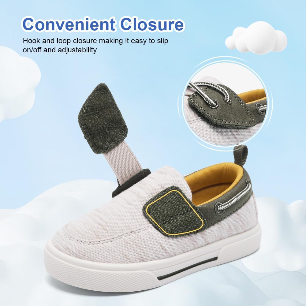 Toddler Boys & Kids Dress Boat Loafers School Shoes Girls Slip on Sneakers (Toddler/Little Kid)