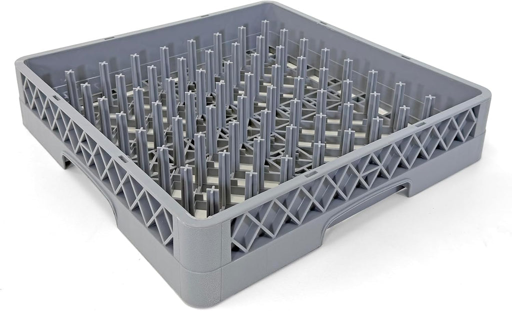 Peg Plate Rack for Commercial Dishwasher | Full Size Tray Rack | Polypropylene (Gray)