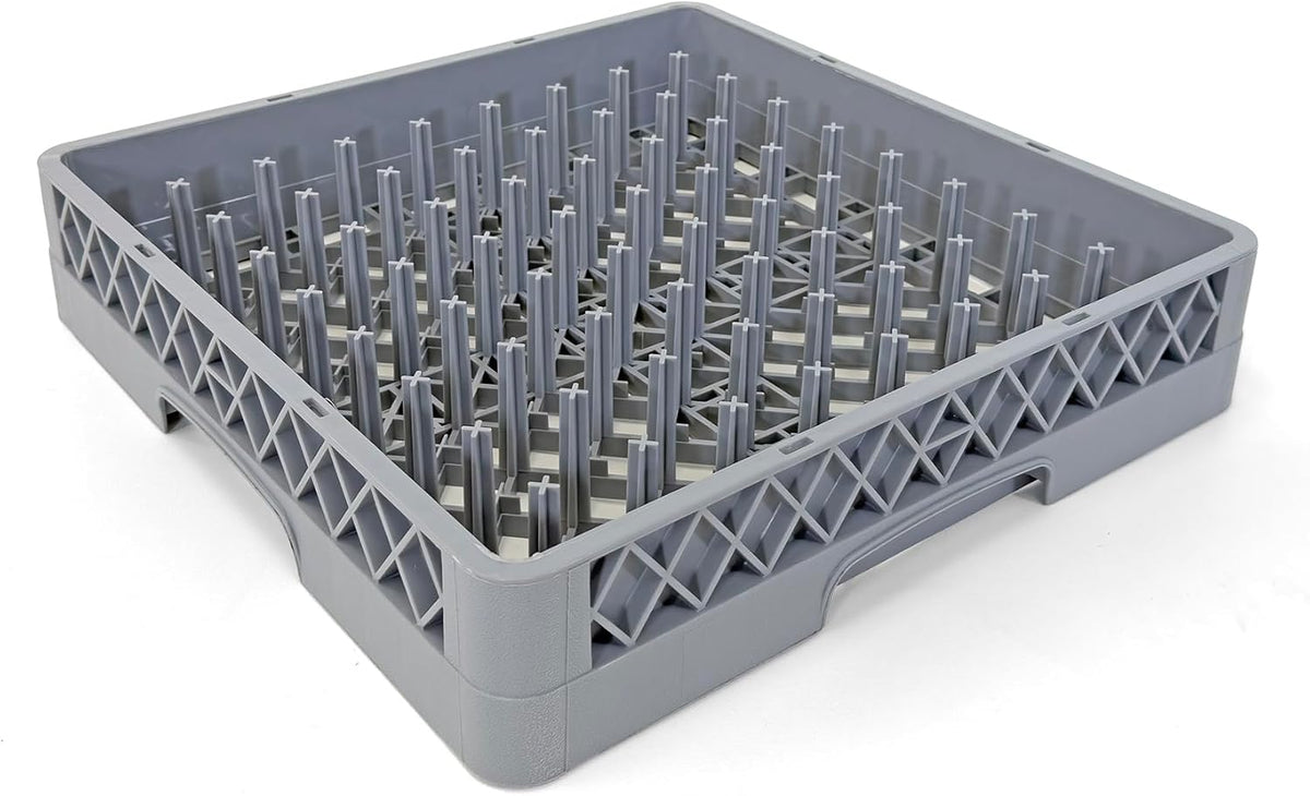 Peg Plate Rack for Commercial Dishwasher | Full Size Tray Rack | Polypropylene (Gray)