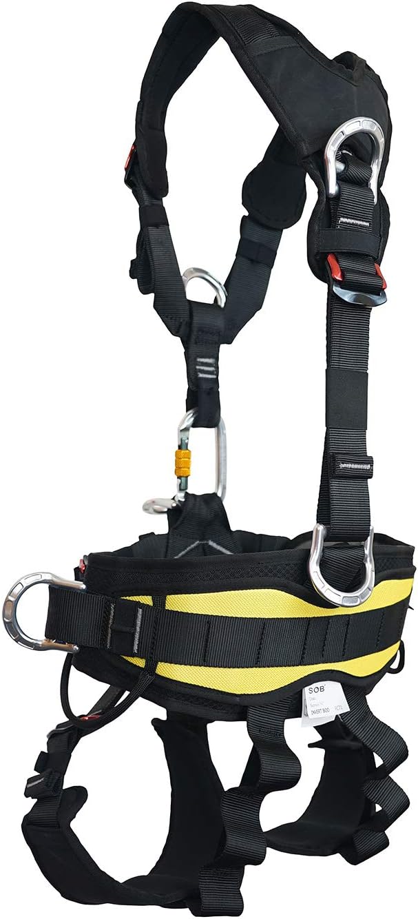 Full Body Climbing Harness Can Be Inverted Thicken Widen Protect Waist Safety Harness Tree Work Rock Climbing
