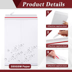 20 Pcs 13 x 17.75 Inch Large Rigid Mailer, White