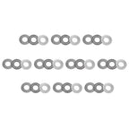 uxcell AXK1226 Thrust Needle Roller Bearings with Washers 12mm Bore 26mm OD 2mm Width 10pcs