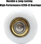 #2 Garage Door Hinge and Roller Kit, 6200ZZ Dual Sealed Bearings