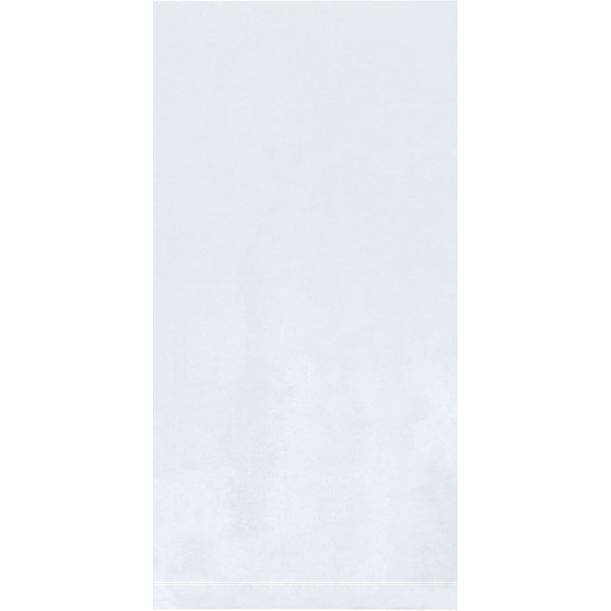 Flat Clear Poly Bags, 7" x 14", 1 Mil, 1000-Pack