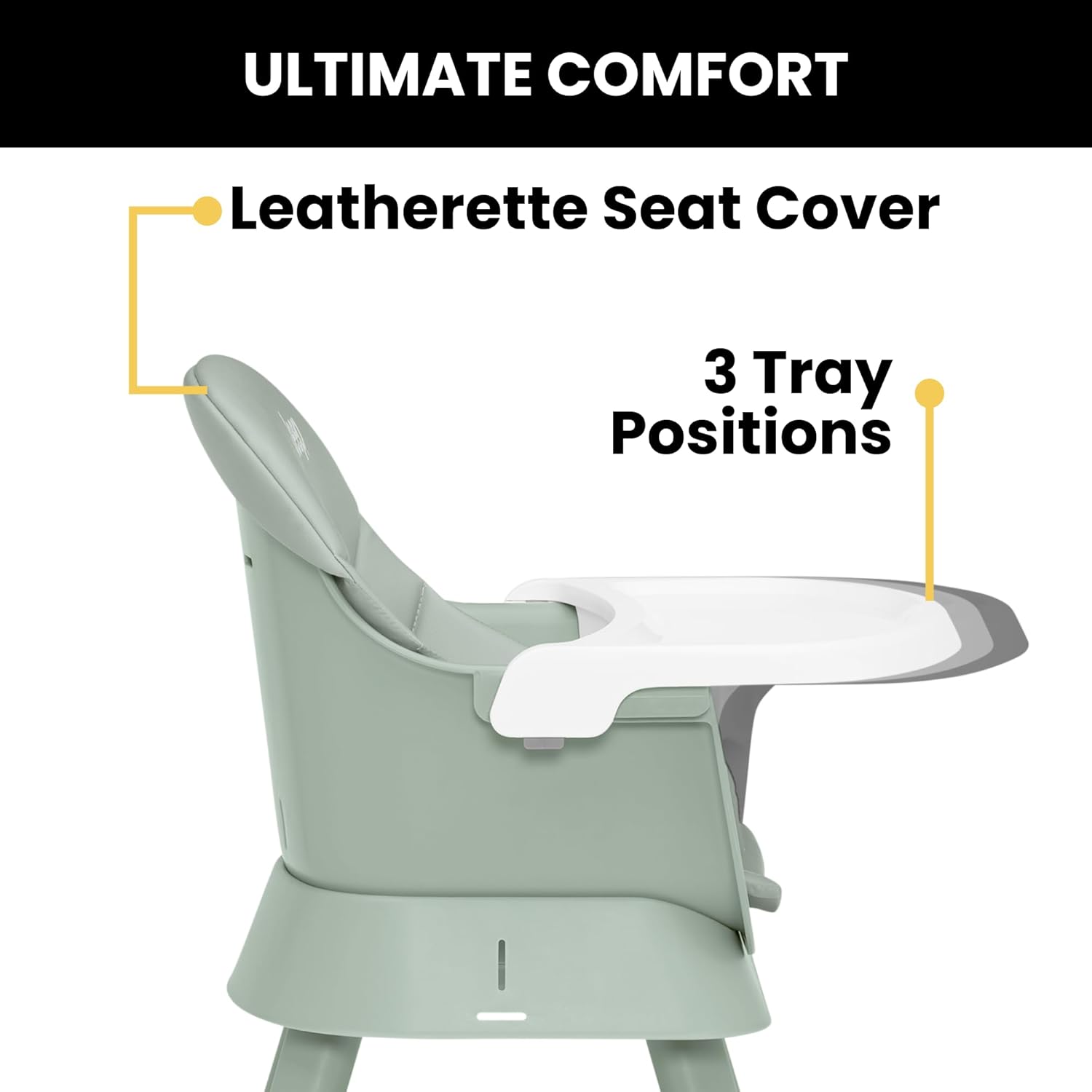 Jeep Milestone 6-in-1 High Chair by Delta Children - High Chair Converts to Stool, Booster Seat, Toddler Chair